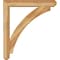 Ekena Millwork Thorton Craftsman Rough Sawn Bracket w/ Offset Brace, Western Red Cedar, 6"W x 34"D x 38"H BKT0604X34X38THR04RWR - alternate 3